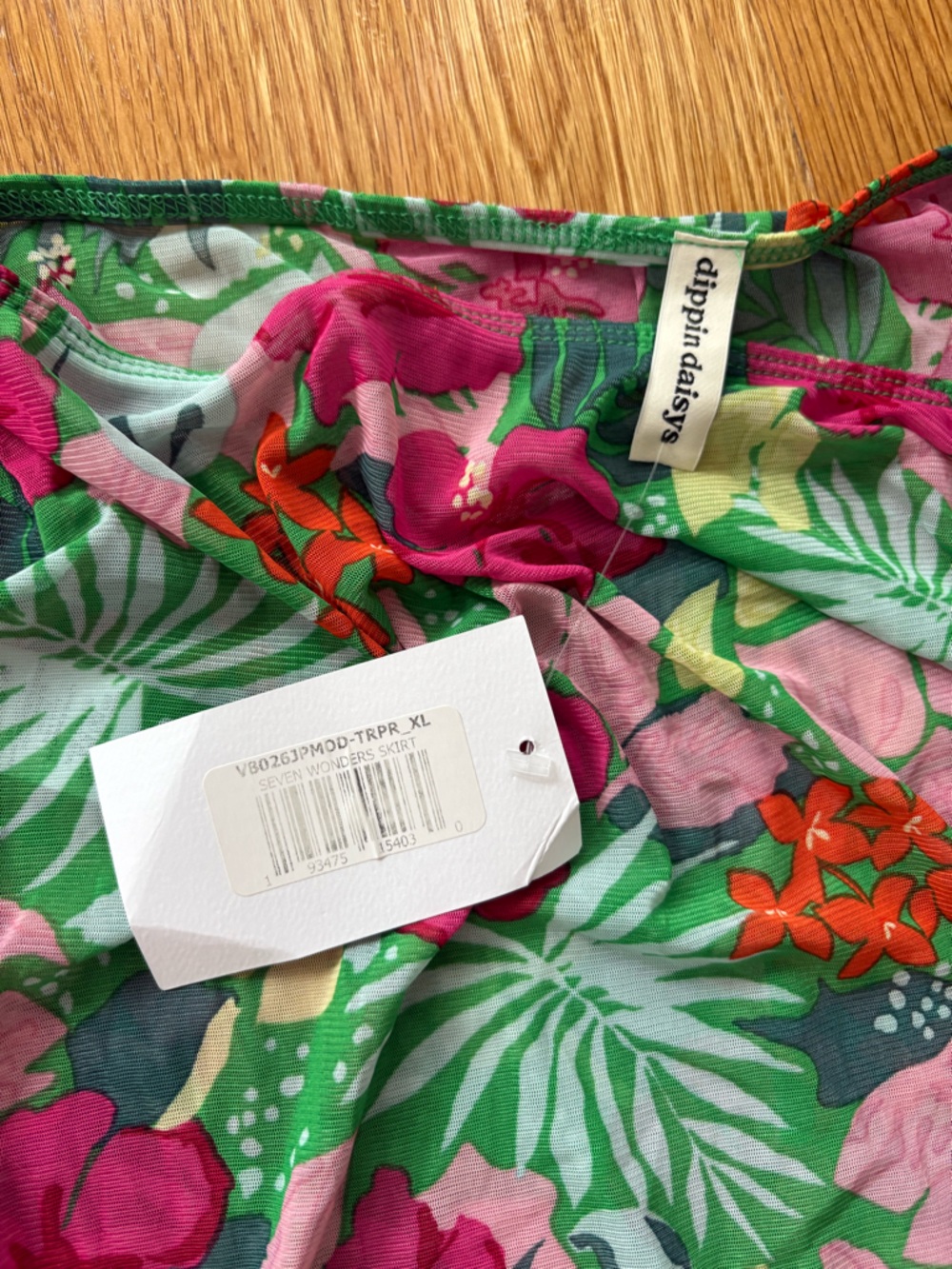 Dippin' Daisy's Bikini & Sarong in Tropical Rave (Size XL Top, Size 1X Bottoms) - Picture 4 of 4